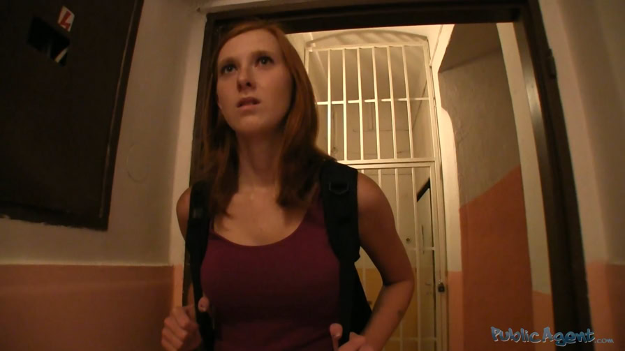 PublicAgent - Linda - Fake College Inspector Gets Redhead to Pay with Blowjob